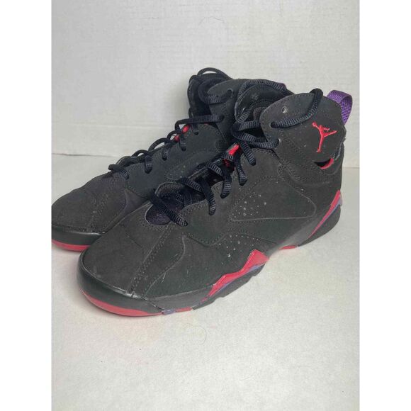 2012 Nike Air Jordan Retro GS Raptor Black Red Sneakers Shoes Boys 304774 6.5Y - Picture 3 of 11